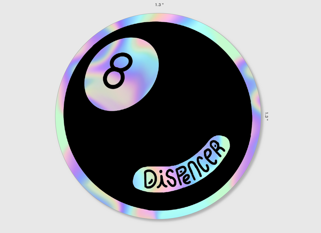 Dispencer 8 Ball Sticker