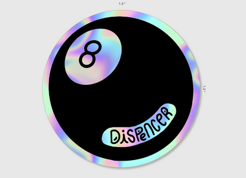 Dispenser 8-Ball-Aufkleber