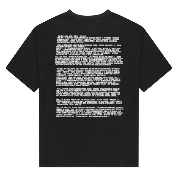 T-Shirt „Underground Resistance Interstellar Fugitives BOOTLEG“.