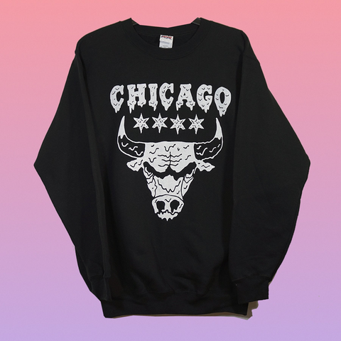 Drippy Bulls Black Sweatshirt