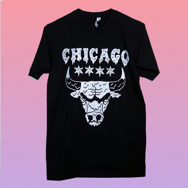 Camiseta Drippy Bulls Negra