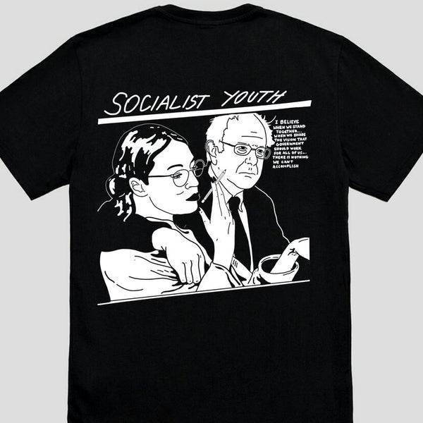 Camiseta Bernie Sanders y AOC "Juventud Socialista"