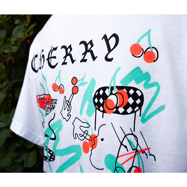 Paul Cherry „Neon Cherry“ Kurzarm-T-Shirt